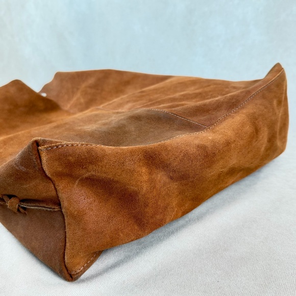 Gianni Notaro Genuine Leather Suede Tote Bag w/ Pouch | Made in Italy - Picture 9 of 16